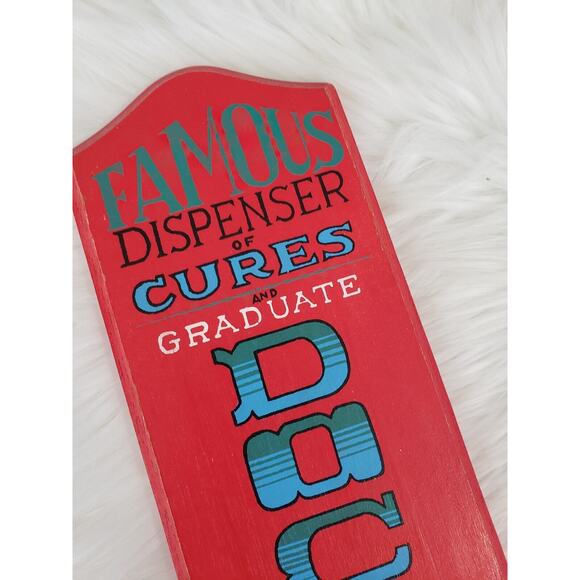 Vintage Wood Sign‎ MCM Retro Decor Japan APCO Wall Hang DOCTOR MD Office Gift - Picture 4 of 7